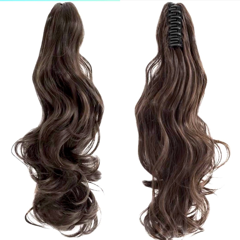 NWOT Ponytail Extension Claw 18"- 20" Curly Wavy